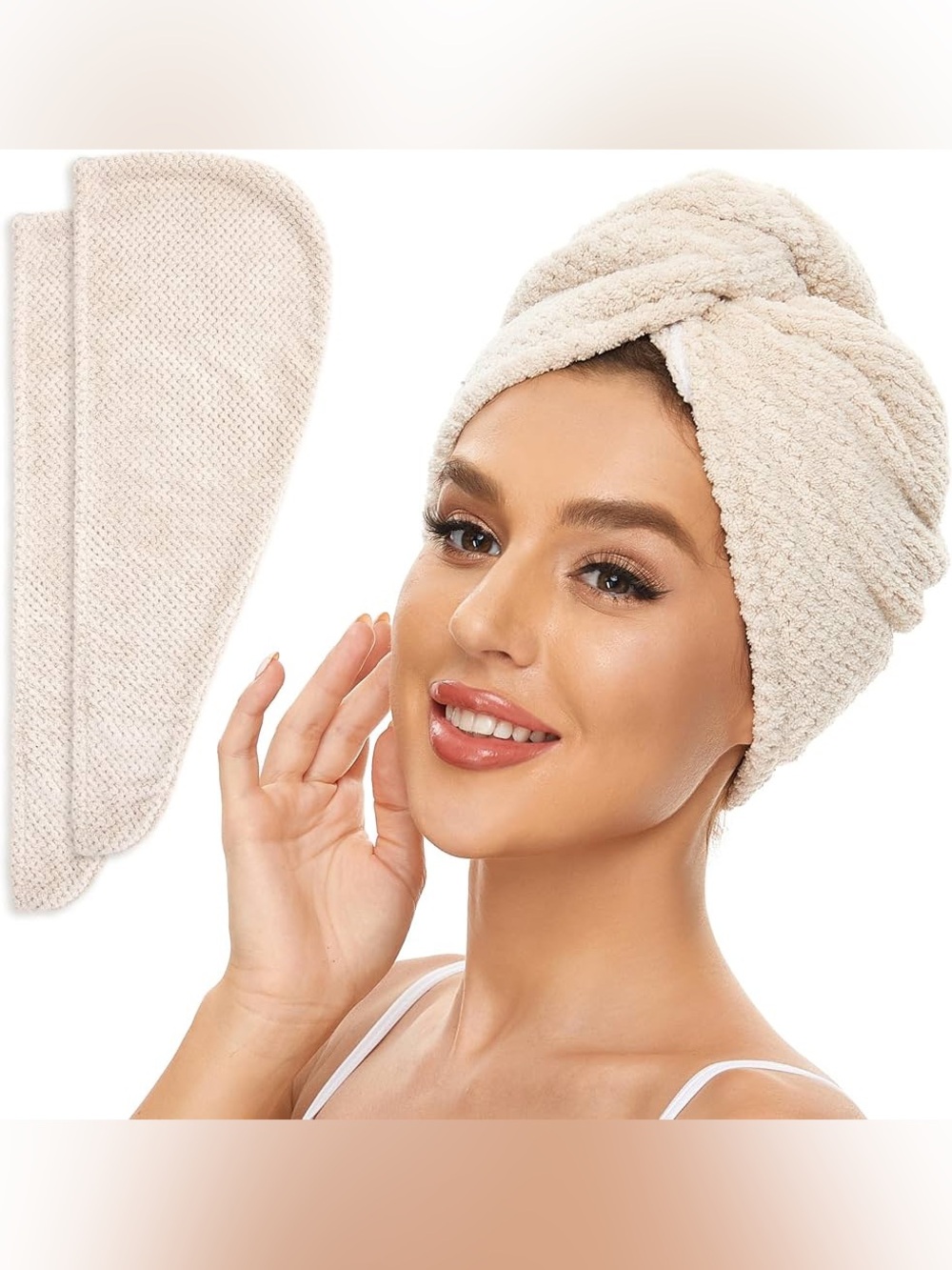 2 new Microfiber Hair Towel Wraps